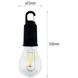  LED prigušiva spoljašnja viseća punjiva svetiljka LED/3W/5V 400 mAh IP44 | Eponuda.com
