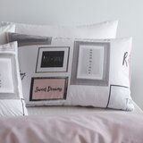 Catherine Lansfield Bela/rožnata podaljšana posteljnina za zakonsko posteljo 230x220 cm Sleep Dreams – | Shoptok.si