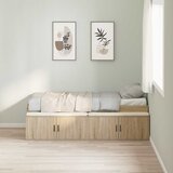  Krevetna konstrukcija s ladicama Sonoma hrast 90 x 200 cm | shoptok.hr