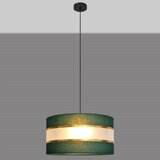  Luster na sajli HELEN 1xE27/15W/230V prečnik 40 cm zelena/zlatna | Eponuda.com