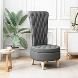  Fotelja sa zaštitom Tamno siva 56,5 x 70 x 110 cm tkanina | shoptok.hr