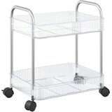 Kolica za pohranu 2 nivoa prozirna 37x28x43,5 cm akril | Eponuda.com