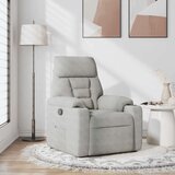 vidaXL Naslonjač svjetlosivi tkanina od mikrovlakana | shoptok.hr