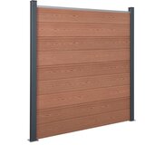 vidaXL Komplet ograjnih panelov rjav 180x186 WPC Cene