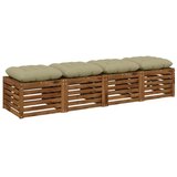  Jastučići za sjedenje VIANEN 4 kom. 100% poliester - Svijetlo zelena 45 x 45 x 12 cm | shoptok.hr