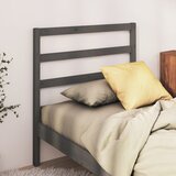 Maison Chic posteljno vzglavje - vzglavna omarica - nočna omarica sivo 96x4x100 cm trdna borovina, (21705468) | Shoptok.si
