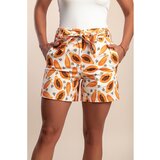 Fenzy Kratke Hlače S Potiskom, Oranžne | Shoptok.si