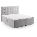 Cosmopolitan Design Svetlo siva boxspring postelja s prostorom za shranjevanje 180x200 cm Bali – Cene