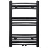  Crni kupaonski radijator za centralno grijanje zaobljeni 500 x 764 mm | shoptok.hr