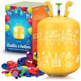 Ricokids Complete Helium Balloon Kit with 0.20m3 Cylinder, 30 Colorful Balloons, and Ribbon, (21740244) | Shoptok.si