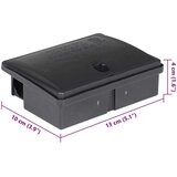 vidaXL Zamke za miševe 10 kom crne 13x10x4 cm | shoptok.hr
