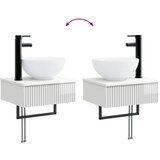  Set namještaja za kupaonicu 5 kom. Bijela visokog sjaja | shoptok.hr