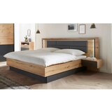 Rauch Möbel POSTELJNA GARNITURA 180 cm x 200 cm , tekstil, leseni material siva, hrast artisan Cene