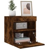  Zidni TV ormarić s LED svjetlima boja hrasta 40x30x40 cm | shoptok.hr