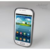 Jekod silikonski ovitek samsung galaxy s iii mini i8190 transparent črn tpu/tb + zaščitna folija Cene