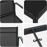  Set vanjskog namještaja 5 pcs Crna i antracit 80 x 80 x 73 cm | shoptok.hr