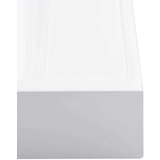 vidaXL Umivalnik 50x50x12,3 cm liti mineral/marmor bel | Shoptok.si