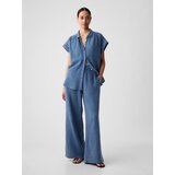 GAP Muslin Wide Leg Trousers - Women Cene