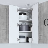  Zidni kutni ormar Lucca Betonska siva 57 x 57 x 80 cm | shoptok.hr