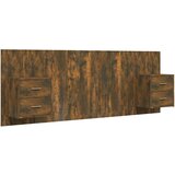  Uzglavlje za krevet s ormarićima boja hrasta konstruirano drvo | shoptok.hr