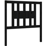 Maison Chic posteljno vzglavje - vzglavna omarica - nočna omarica črno 96x4x100 cm trdna borovina, (21705571) Cene