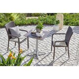 Ambia Garden STOL aluminij rjava, bež | Shoptok.si