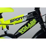 Volare Sportivo dječji bicikl 12" s dvije ručne kočnice crno-žuti | shoptok.hr