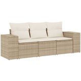 Maison Chic Seti vrtnega pohištva - Vrtna garnitura - Vrtni pohištvo set 3-delna z blazinami bež poli ratan, (21810727) | Shoptok.si