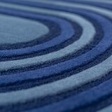 Flair Rugs Temno modra ročno tkana volnena preproga 200x290 cm Conway Retro – | Shoptok.si