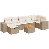  8-dijelni set vrtnih sofa od poliratana s jastucima bež | shoptok.hr