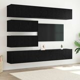  Set TV komoda Zidne 6 pcs Crni hrast Konstruirano drvo | shoptok.hr