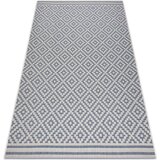 RugsX Preproge Preproga v videzu sisala FLAT 48357/951 Kvadrati 200x290 cm Siva | Shoptok.si