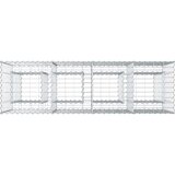  Gabionski uzdignuti krevet Srebrno 170 x 50 x 80 cm - 170 x 50 x 80 cm | shoptok.hr