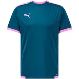 Puma Tehnička sportska majica 'teamLIGA' plava / ružičasto crvena / srebro