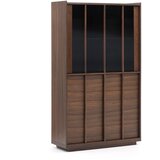 Kave Home Smeđa vitrina u dekoru oraha 100x170x40 cm Onix – | shoptok.hr