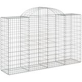  Lučne gabionske košare 13kom 200x50x120/140cm pocinčano željezo | shoptok.hr
