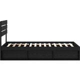  Okvir za krevet Crna 90 x 200 cm Čvrsto borovo drvo | shoptok.hr