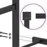Metalni okvir kreveta s uzglavljem i podnožjem crni 90 x 200 cm | shoptok.hr