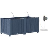  Vrtna saksija 2 pcs Sivi 80 x 40 x 37,5 cm Plastika | Eponuda.ba