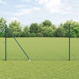 vidaXL varjena žična ograja s 7 stebri Zeleno 1.6x10 m Jeklo Cene