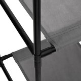 Ormarić za pohranu s 3 platnene ladice sivi 34x34x101 cm čelik | Eponuda.ba