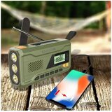 Manta radio FM, AM, 3W, solarno+ručica+baterija+USB-C napajanje DYNAMO RDI401G | shoptok.hr