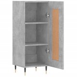  Komoda siva boja betona 34,5x34x90 cm od konstruiranog drva | shoptok.hr
