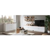 Hom`in REGAL 280/174/44 cm bela, hrast artisan | Shoptok.si