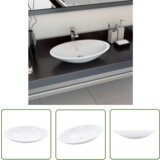The Living Store Umivalnik 59,3x35,1x10,7 cm mineralna litina/marmor bel - Umivalnik, (21744781) Cene