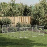 vidaXL Vanjski kavez za pse s vratima 3x4x1 m od pocinčanog čelika | shoptok.hr