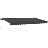  Skrovita tenda Antracit 350 x 200 cm tkanina - Antracit (antracitni okvir) 3 5 x 2 m Ručna | shoptok.hr