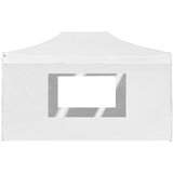  Profesionalni šotor za zabave aluminij 4,5x3 m bel, (20742981) | Shoptok.si