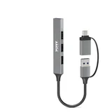 Port HUB USB-C/A 4 porta 480 Mbps SLIM 900160