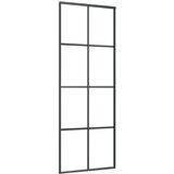  Klizna vrata s priborom 76 x 205 cm od ESG stakla i aluminija | shoptok.hr
